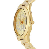 Buy Shop Michael Kors Slim Runway Gold Dial Gold Steel Strap Watch for Women - MK3590 USA Online