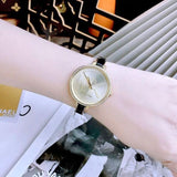 Buy Shop Michael Kors Jaryn Quartz Gold Dial Black Steel Strap Watch For Women - MK4544 USA Online