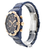 Buy Shop Guess Jolt Analog Blue Dial Blue Steel Strap Watch for Men - W0377G4 USA Online