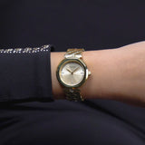 Buy Shop Guess Rumour Quartz Gold Dial Gold Steel Strap Watch For Women - GW0613L2 USA Online