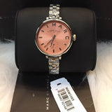 Marc Jacobs Sally Orange Dial Silver Stainless Steel Strap Watch for Women - MBM3365