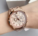 Buy Shop Michael Kors Paris Limited Edition Rose Gold Dial Steel Strap Watch for Women - MK5716 USA Online