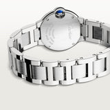 Buy Shop Cartier Ballon Bleu De Cartier White Dial Silver Steel Strap Watch for Women - W69010Z4 USA Online