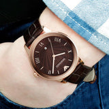 Buy Shop Emporio Armani Classic Quartz Brown Dial Brown Leather Strap Watch For Men - AR1613 USA Online