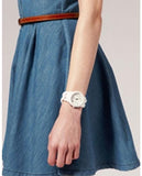 Buy Shop Michael Kors Ceramic White Dial White Steel Strap Watch for Women - MK5387 USA Online