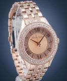 Buy Shop Michael Kors Harlowe Rose Gold Dial Rose Gold Steel Strap Watch For Women - MK4710 USA Online