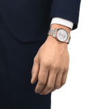 Buy Shop Tissot Le Locle Powermatic 80 Diamonds Silver Dial Two Tone Steel Strap Watch For Men - T006.407.22.036.01 USA Online
