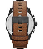 Buy Shop Diesel Mega Chief Quartz Black Dial Two Tone Leather Strap Watch For Men - DZ4305 USA Online