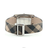 Buy Shop Burberry Nova Check Silver Dial Two Tone Leather Strap Watch For Women - BU9404 USA Online