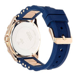 Buy Shop Guess Interpid White & Rose Gold Dial Blue Silicone Strap Watch For Women - W0325L8 USA Online