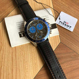 Buy Shop Tissot V8 Alpine Carbon Chronograph Black Dial Black Leather Strap Watch For Men - T106.417.16.201.00 USA Online