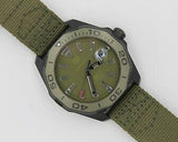 Tag Heuer Aquaracer Automatic Green Dial Khakhi Green Nylon Strap Watch for Men - WAY208E.FC8222