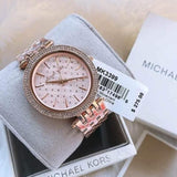 Buy Shop Michael Kors Nia Quartz Gold Dial Gold Steel Strap Watch For Women - MK3989 USA Online