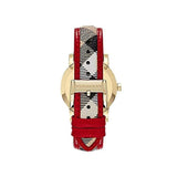 Buy Shop Burberry The City Champagne Dial Leather Strap Watch for Women - BU9139 USA Online