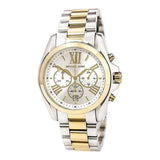 Buy Shop Michael Kors Bradshaw Chronograph Silver Dial Two Tone Steel Strap Watch For Women - MK5912 USA Online