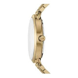 Buy Shop Michael Kors Portia Black Dial Gold Steel Strap Watch for Women - MK3788 USA Online