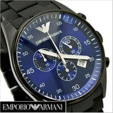 Buy Shop Emporio Armani Sportivo Chronograph Blue Dial Black Strap Watch For Men - AR5921 USA Online