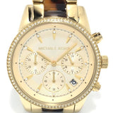 Buy Shop Michael Kors Ritz Gold Dial Two Tone Steel Strap Watch for Women - MK6322 USA Online