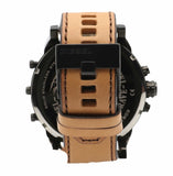 Buy Shop Diesel Mr. Daddy 2.0 Chronograph Grey Dial Brown Leather Strap Watch For Men - DZ7406 USA Online
