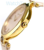 Buy Shop Versace Olympo Quartz White Dial Beige Leather Strap Watch for Women - VAN050016 USA Online
