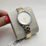 Buy Shop Michael Kors Pyper Quartz Silver Dial Two Tone Steel Strap Watch For Women - MK1041 USA Online