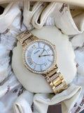 Buy Shop Fossil Virginia White Dial Gold Steel Strap Watch for Women - ES3283 USA Online