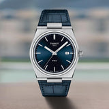 Buy Shop Tissot PRX Blue Dial Blue Leather Strap Watch for Men - T137.410.16.041.00 USA Online