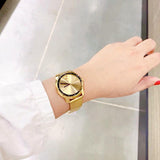 Buy Shop Movado Bold Gold Dial Gold Mesh Bracelet Watch for Women - 3600242 USA Online