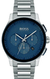 Buy Shop Hugo Boss Peak Chronograph Blue Dial Silver Steel Strap Watch for Men - 1513763 USA Online