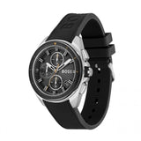 Hugo Boss Volane Grey Dial Black Silicone Strap Watch for Men - 1513953