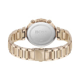 Hugo Boss Flawless Quartz White Dial Gold Steel Strap Watch for Women -1502531