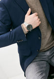 Buy Shop Fossil Bannon Chronograph Green Dial Silver Steel Strap Watch for Men - BQ2492 USA Online