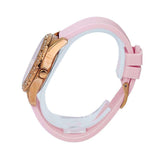Buy Shop Guess Sparkling Diamonds Pink Dial Pink Rubber Strap Watch for Women - W0032L9 USA Online