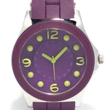 Buy Shop Marc Jacobs Pelly Purple Dial Purple Silicone Strap Watch for Women - MBM2515 USA Online