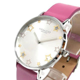 Buy Shop Coach Perry Mother of Pearl White Dial Pink Leather Strap Watch for Women - 14503243 USA Online