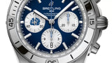 Buy Shop Breitling Chronomat B01 42 Six Nations Scotland Blue Dial Silver Steel Strap Watch for Men - AB0134A51C1A1 USA Online