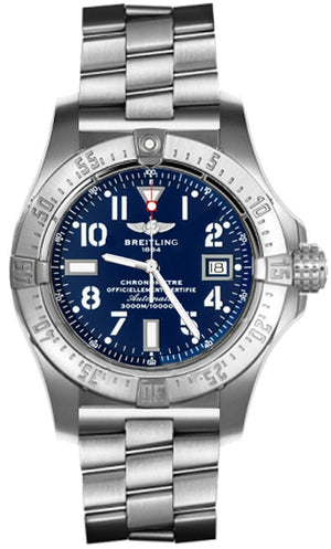 Buy Shop Breitling Aeromarine Avenger Seawolf 45mm Blue Dial Stainless Steel Mens Watch - A1733110/C756 USA Online