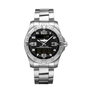 Buy Shop Breitling Aerospace Evo Black Dial Silver Steel Strap Watch for Men - E79363101B1E1 USA Online