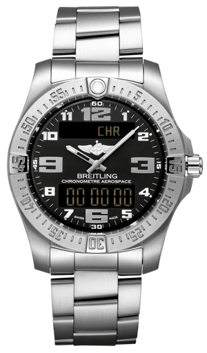 Buy Shop Breitling Aerospace Evo Black Dial Silver Steel Strap Watch for Men - E79363101B1E1 USA Online