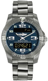 Buy Shop Breitling Aerospace Evo Blue Dial Silver Steel Strap Watch for Men - E79363101C1E1 USA Online
