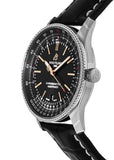 Buy Shop Breitling Automatic 41mm Black Dial Black Leather Strap Watch for Men - A17326241B1P1 USA Online