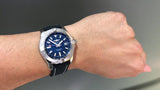 Buy Shop Breitling Avenger Automatic 43 Blue Dial Blue Nylon Strap Watch for Men - A17318101C1X1 USA Online