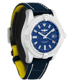 Buy Shop Breitling Avenger Automatic 43 Blue Dial Blue Nylon Strap Watch for Men - A17318101C1X1 USA Online