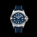 Buy Shop Breitling Avenger Automatic 43 Blue Dial Blue Nylon Strap Watch for Men - A17318101C1X1 USA Online