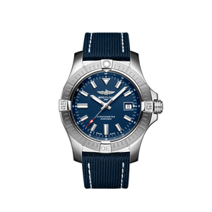 Buy Shop Breitling Avenger Automatic 43 Blue Dial Blue Nylon Strap Watch for Men - A17318101C1X1 USA Online