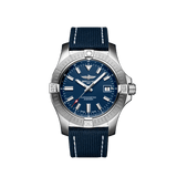 Buy Shop Breitling Avenger Automatic 43 Blue Dial Blue Nylon Strap Watch for Men - A17318101C1X1 USA Online