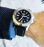 Buy Shop Breitling Avenger Automatic 43mm Black Dial Black Nylon Strap Watch for Men - A17318101B1X2 USA Online