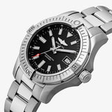 Buy Shop Breitling Avenger Automatic 43mm Black Dial Silver Steel Strap Watch for Men - A17318101B1A1 USA Online