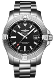 Buy Shop Breitling Avenger Automatic 43mm Black Dial Silver Steel Strap Watch for Men - A17318101B1A1 USA Online