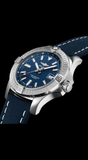 Buy Shop Breitling Avenger Automatic 43mm Blue Dial Blue Nylon Strap Watch for Men - A17318101C1X2 USA Online
